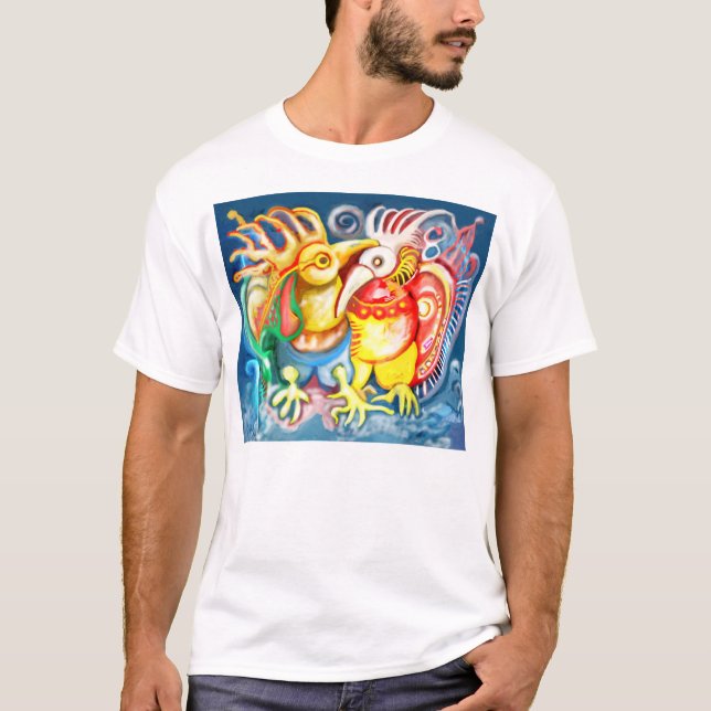 Camiseta Pájaros precolombinos (Anverso)