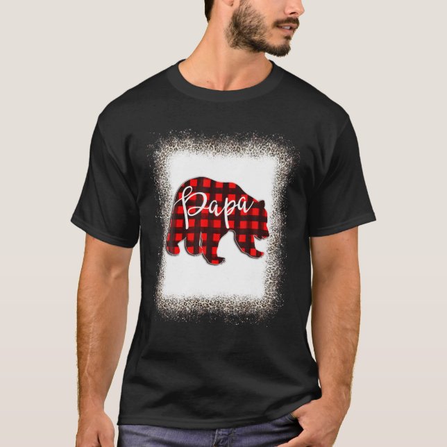Camiseta Pájaros rojos de papá vestido de oso que coinciden (Anverso)