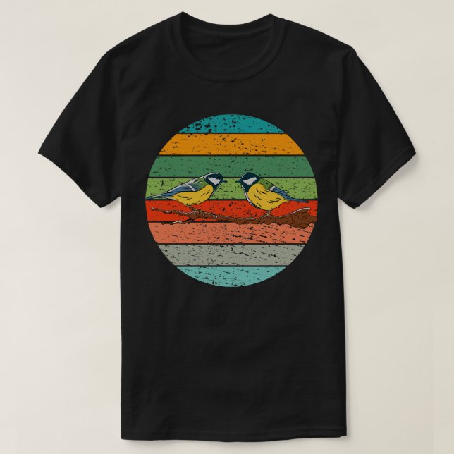 Camiseta Pájaros Tit Bird Mirando Aves (Diseño del anverso)