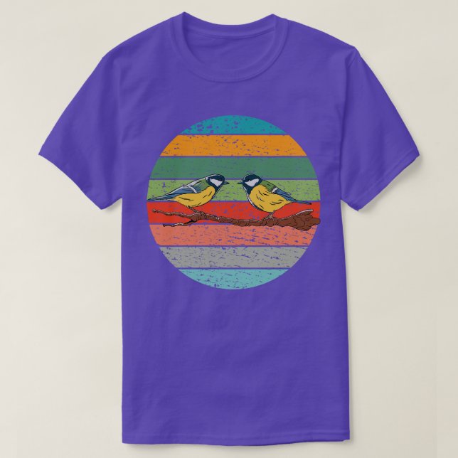 Camiseta Pájaros Tit Bird Mirando Aves (Diseño del anverso)