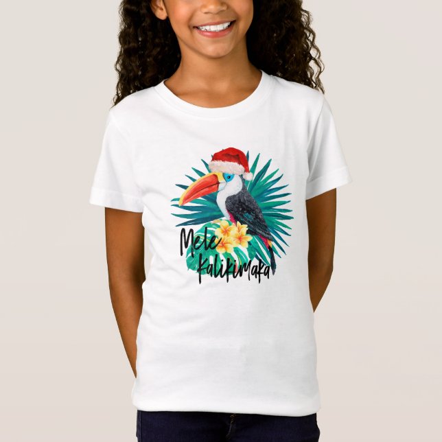 Camiseta Pájaros tropicales de la selva de Mele Kalikimaka (Anverso)
