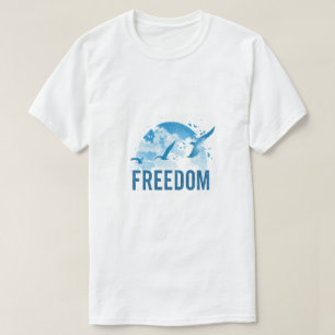Camiseta Pájaros Volando Libertad – Naturaleza Ins