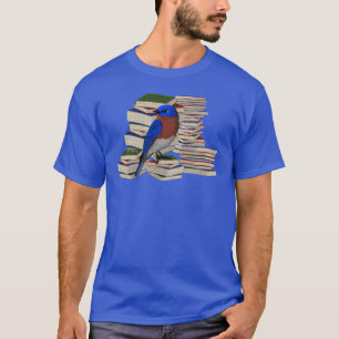 Camiseta Pájaros y libros de pájaros silvestres leyendo a p
