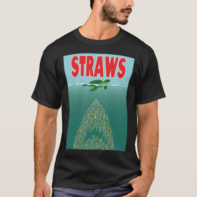 Camiseta Pajitas retro (Anverso)