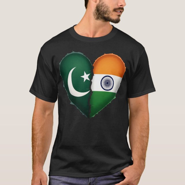 Camiseta Pakistán - Corazón indio (Anverso)