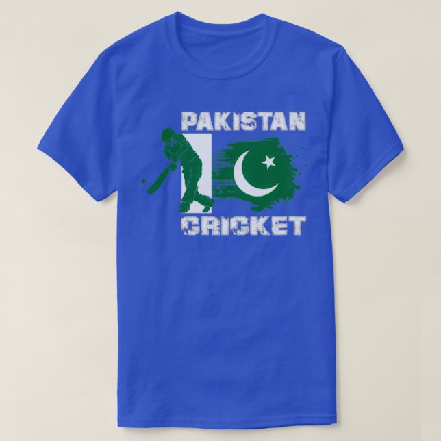Camiseta Pakistan Cricket Player Flag Sticker (Diseño del anverso)