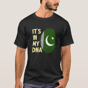 Camiseta Pakistán en mi ADN equipo de bandera paquistaní de