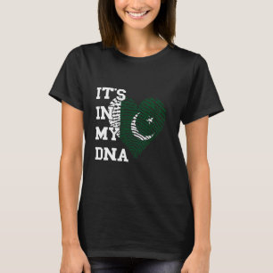 Camiseta Pakistán Está En Mi ADN Corazón Bandera Pakistaní