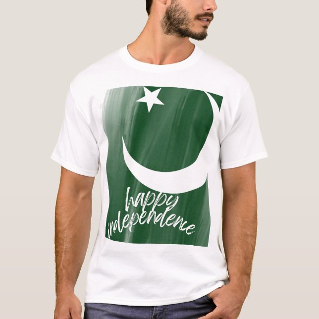 Camiseta Pakistán - Feliz Día de la Independencia especial (Anverso)