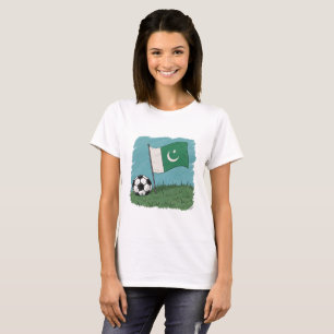 Camiseta Pakistan flag and soccer ball