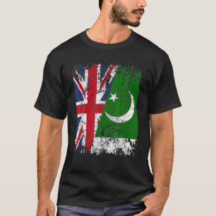 Camiseta PAKISTÁN Media GRAN BRETAÑA Bandera de Amistad R