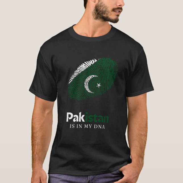 Camiseta Pakistán: Mi herencia, mi ADN (Anverso)