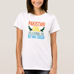 Camiseta Pakistani Girl Pakistan Flag