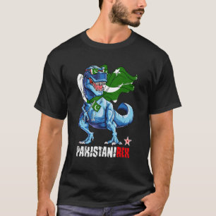 Camiseta Pakistanirex Orgullosa bandera paquistaní divertid