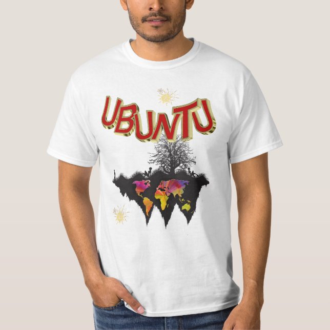 Camiseta Palabra africana para la unidad (Anverso)