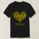 Camiseta Palabra Corazón de Arte de la Vida de Pickleball (Diseño del anverso)
