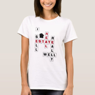 Camiseta Palabra cruzada elegante VENDO BIENES INMOBILIARIO