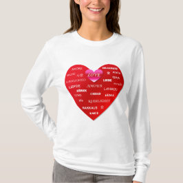 Camiseta Palabra de amor en muchos idiomas