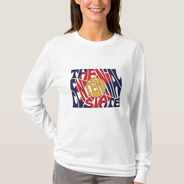 Camiseta Palabra de apodo de Colorado (Anverso)