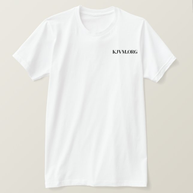 Camiseta Palabra de Dios Hebreos Biblia Verse Blanco (Anverso del diseño)