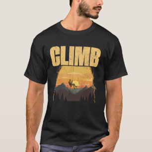 Camiseta Palabra de escalada rocas de escalada montaña para