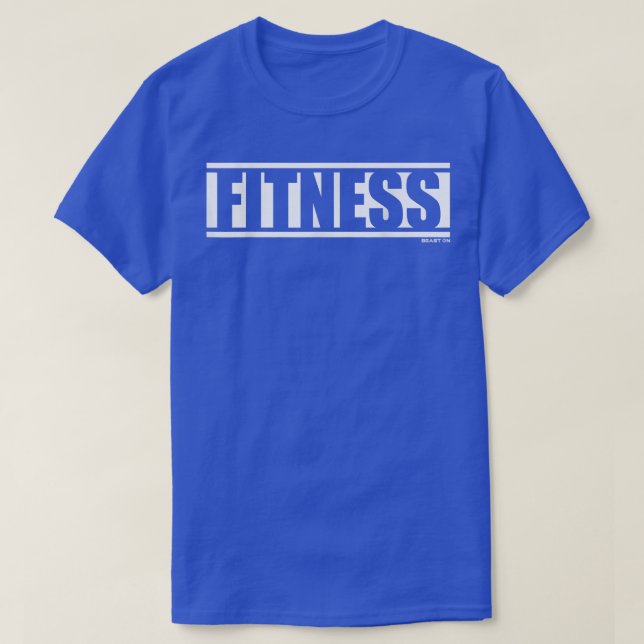Camiseta Palabra de fitness en blanco Fitness entrenamiento (Diseño del anverso)