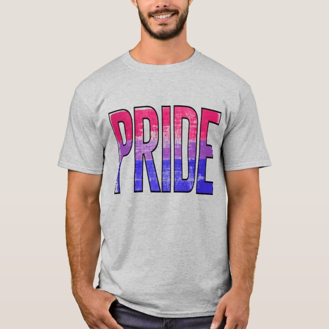 Camiseta Palabra de Orgullo Bisexual (Anverso)