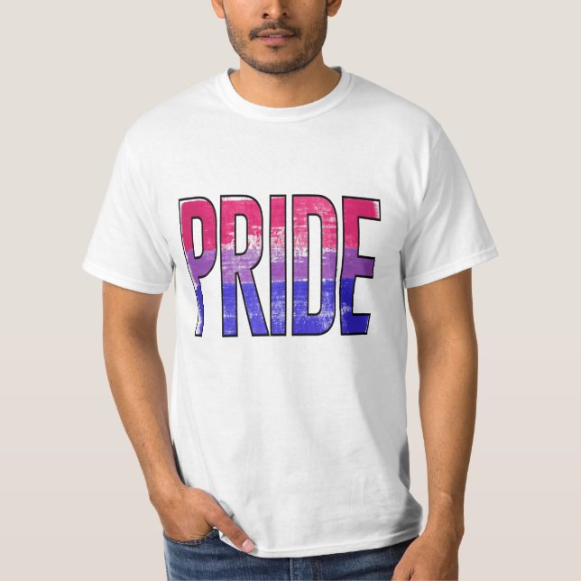 Camiseta Palabra de Orgullo Bisexual (Anverso)