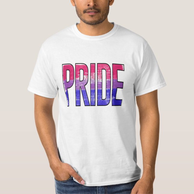 Camiseta Palabra de Orgullo Bisexual (Anverso)
