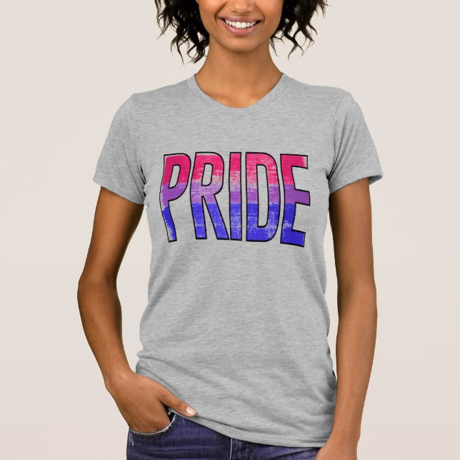 Camiseta Palabra de Orgullo Bisexual (Anverso)