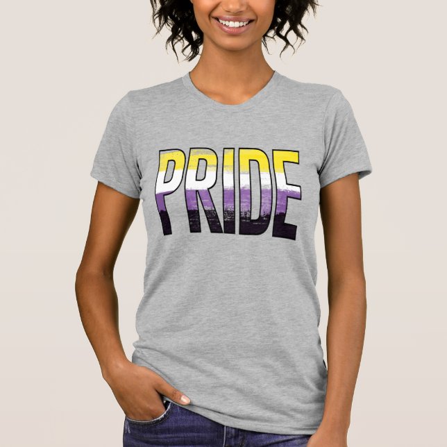 Camiseta Palabra de Orgullo No Binario (Anverso)