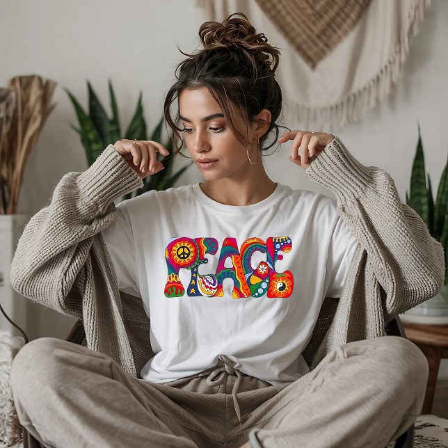 Camiseta Palabra de paz retro (Subido por el creador)