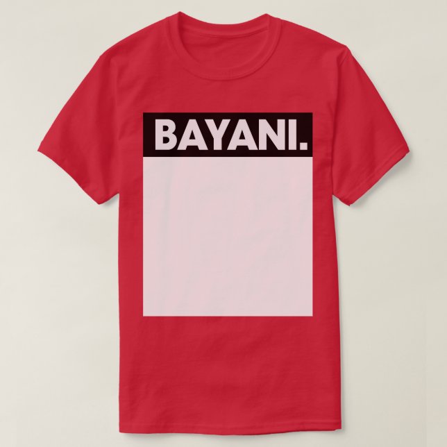 Camiseta Palabra de pinoy de Bayani (Diseño del anverso)