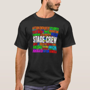 Camiseta Palabra de teatro Stagehand de la tripulación de e