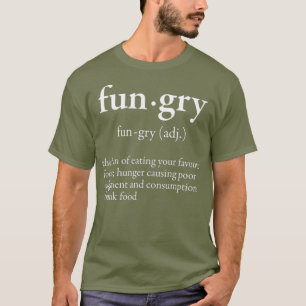 Camiseta Palabra del diccionario de alimentos divertidos y