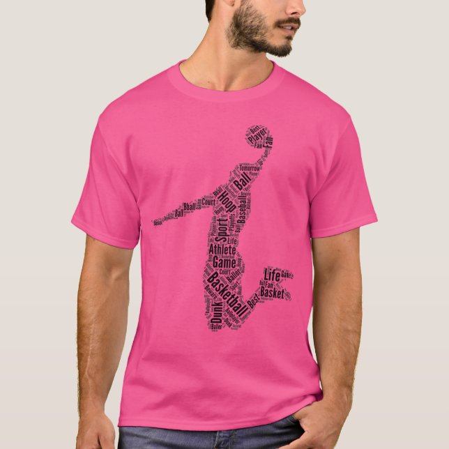 Camiseta Palabra del jugador de baloncesto - amante del bal (Anverso)