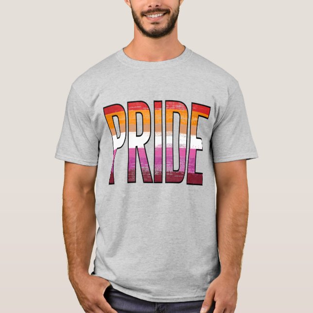 Camiseta Palabra del Orgullo Lésbico (Anverso)