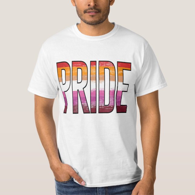 Camiseta Palabra del Orgullo Lésbico (Anverso)