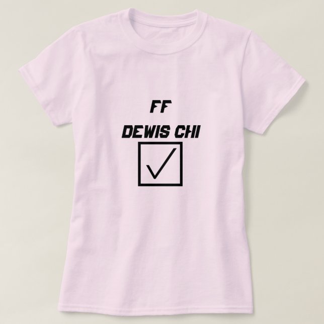 Camiseta Palabra galesa ff dewis chi (Diseño del anverso)
