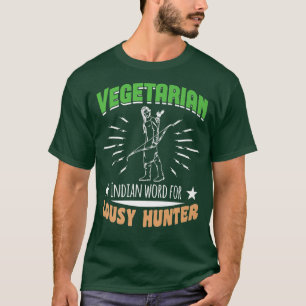 CAMISETA PALABRA INDIA VEGETARIANA POR LOS DONANTES DE HUNT