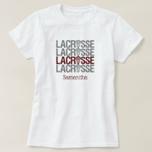 Palabra Lacrosse con molestias de marrón