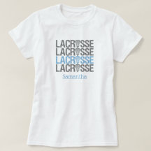 Palabra Lacrosse en peligro azul en polvo