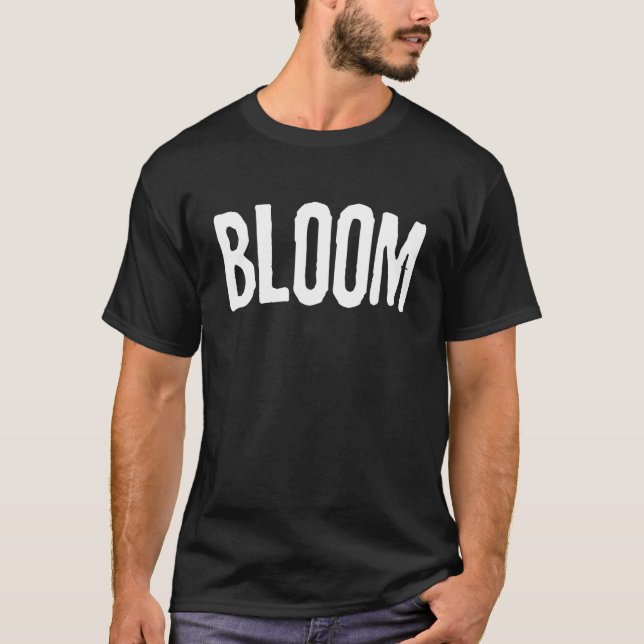 Camiseta Palabra minimalista granulada de BLOOM (Anverso)