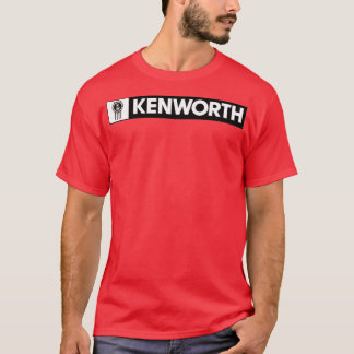 Camiseta palabra negra en blanco de KW