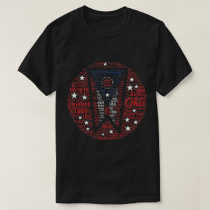 Camiseta Palabra Ohio masculina Art Dark T-Shirt