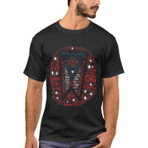 Palabra Ohio masculina Art Dark T-Shirt
