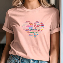 Camiseta Palabra personalizado Art Heart Keepsake
