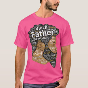 Camiseta Palabras afroamericanas de padre negro en el cabel
