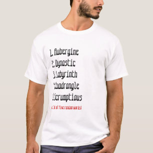 Camiseta Palabras al azar que tengo gusto