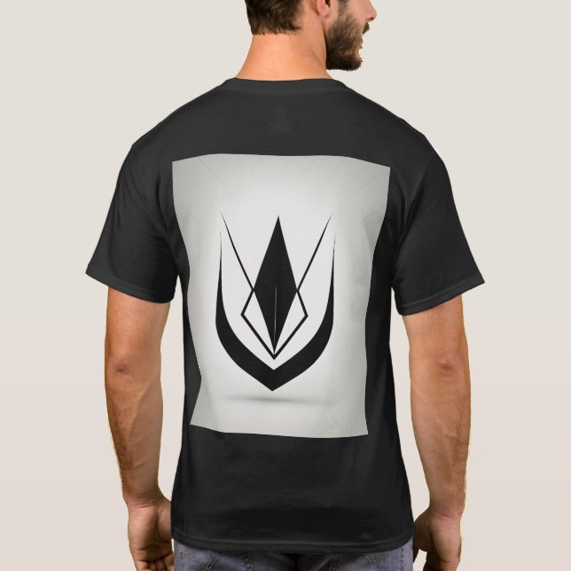 Camiseta "Palabras audaces: Textos Arte Tee de Hombres" (Reverso)